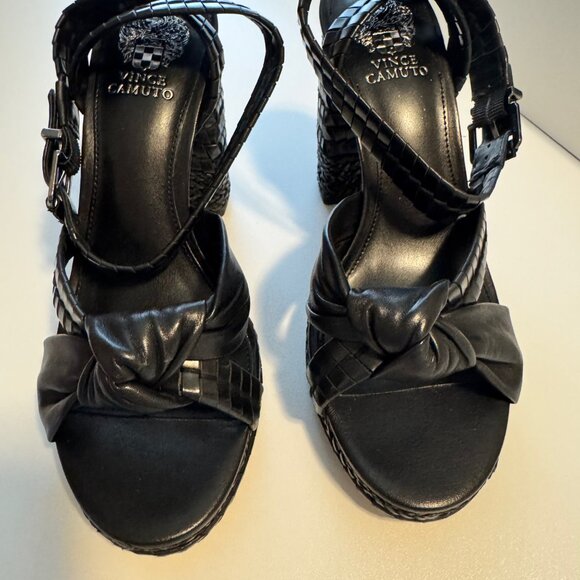 Vince Camuto Fancey Platform Sandals, BLACK, NEW IN BOX, Size 8.5 - Picture 7 of 10
